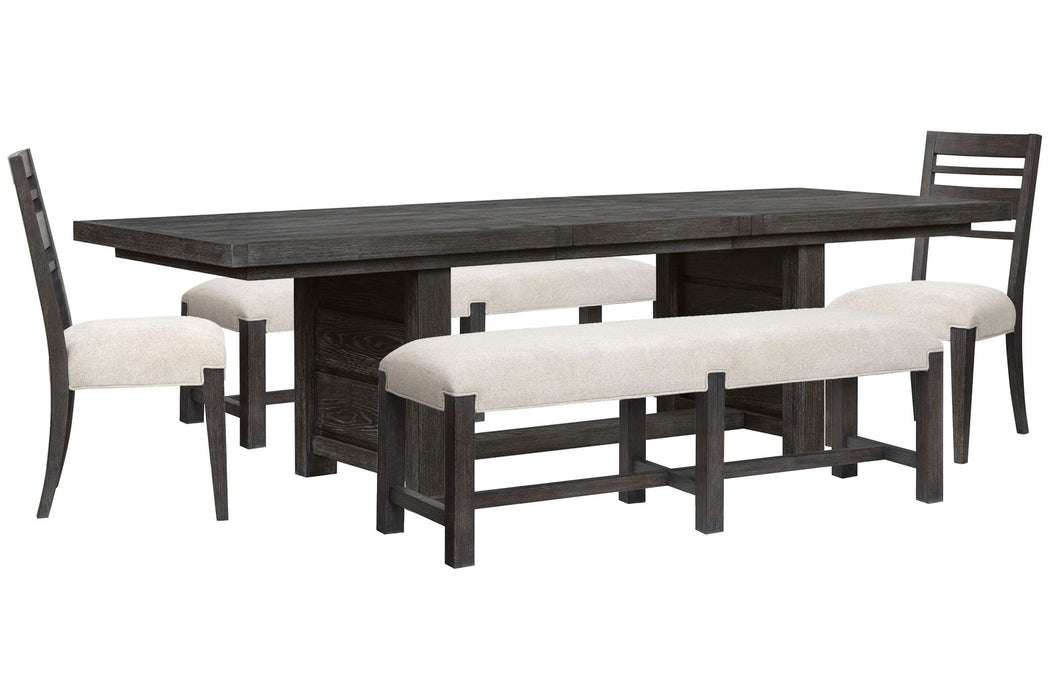 Plum Creek - Trestle Dining Table Set Magnussen Furniture