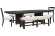 Plum Creek - Trestle Dining Table Set Magnussen Furniture
