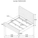 Fandango - Eastern Bed With Rolled Tufting - Gray Furniture Max