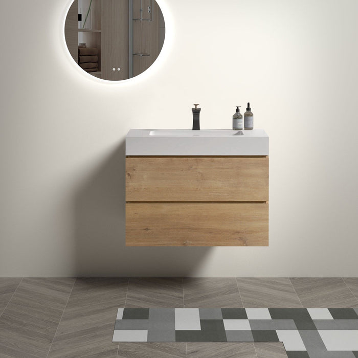 Alice - Bathroom Vanity With Sink, Large Storage Wall Mounted Floating Bathroom Vanity For Modern Bathroom Home Essentials