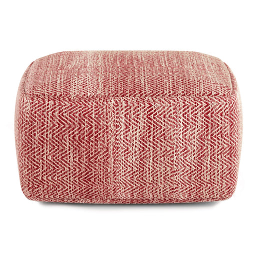 Nate - Handcrafted Square Pouf Simpli-Home