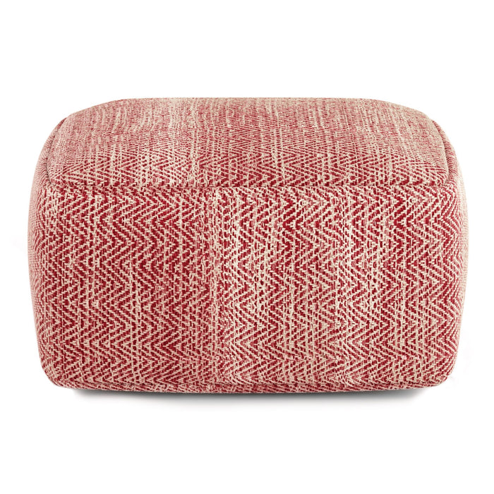 Nate - Handcrafted Square Pouf Simpli-Home