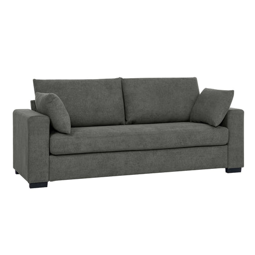 Upholstered Sofa With Toss Pillows - Dark Gray Home Essentials