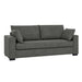Upholstered Sofa With Toss Pillows - Dark Gray Home Essentials