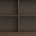 Harper - 4 Shelf Low Bookcase - Walnut Brown Simpli-Home