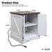Nightstand With Adjustable Shelf Hearth and Haven