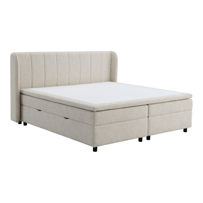 Adonia - Eastern King Storage Bed With Mattress Included - Beige Home Essentials