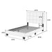 Contemporary Style Bed, Rectangle Headboard Home Essentials