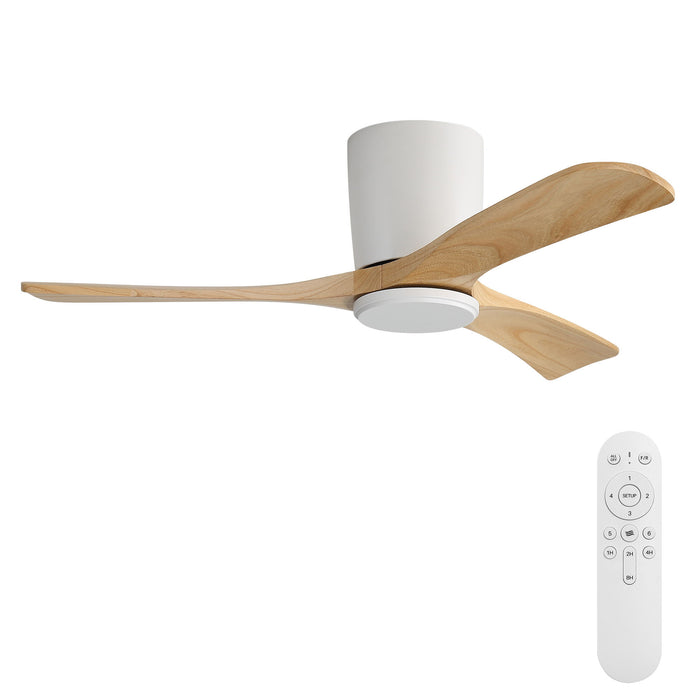 42" Flush Mount Ceiling Fan With 3 Blades, DC Reversible Motor Daily Nest