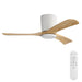 42" Flush Mount Ceiling Fan With 3 Blades, DC Reversible Motor Daily Nest