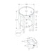 Accent Table, 2 Tier, Transitional - Espresso 8th Street