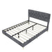 Upholstered Bed With Tufted Headboard Home Essentials