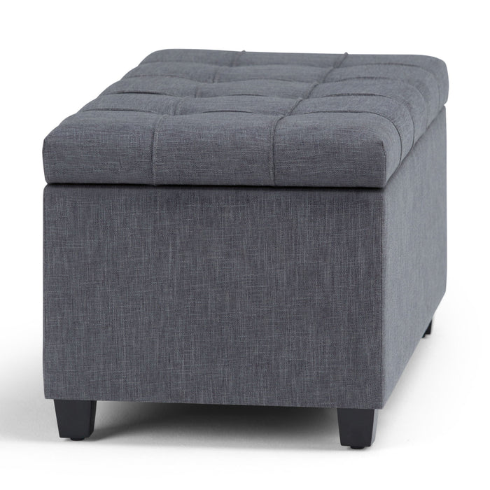 Sienna - Upholstered Storage Ottoman Bench Simpli-Home