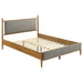 Panel Platform Bed With Upholstered Headboard And Footboard Furniture Max