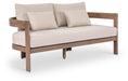 Newport - Water Resistant Fabric 65" Upholstered Outdoor Patio Loveseat Meridian Furniture