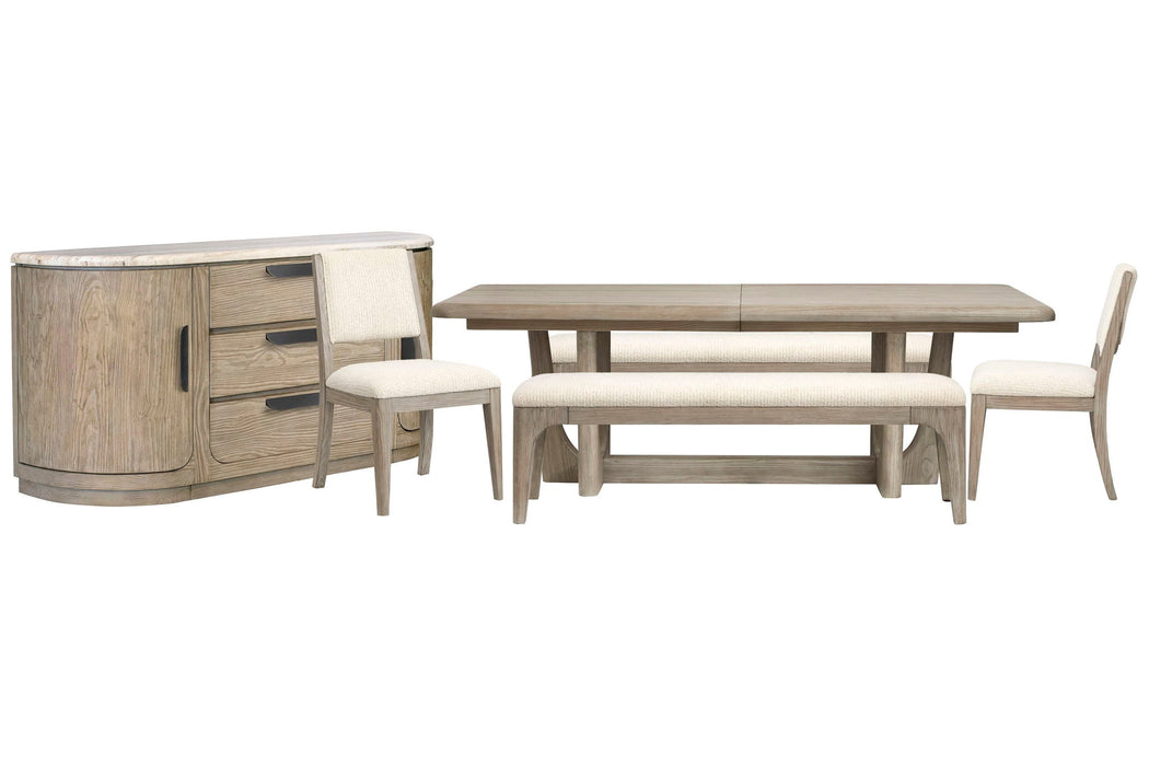Braelyn - Extendable Trestle Dining Table Set Magnussen Furniture