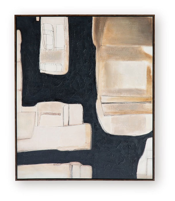 Feyville - Wall Art - Black / Brown / Cream Signature Design by Ashley®
