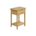 Accent Table With Storage Drawer, 2 Tier Nightstand For Living Room - Natural 8th Street