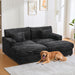 Oversized Double Chaise Lounge Sofa With USB Ports And Cup Holders Hearth and Haven