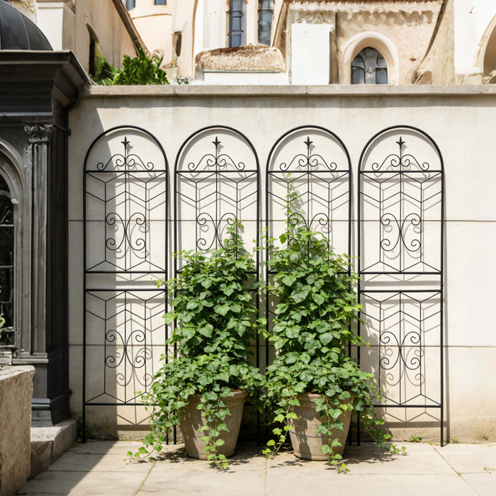 Garden Trellis, Rustproof Support For Climbing Plants Daily Nest