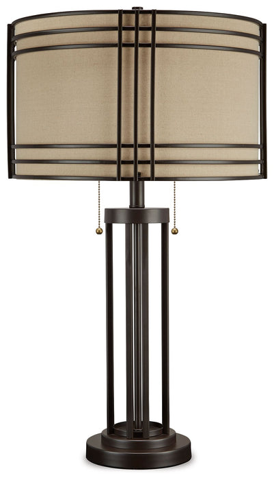 Hanswell - Metal Table Lamp  - Dark Brown Signature Design by Ashley®