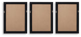 Janisburg - Wall Art Set (Set of 3) - Black / White / Brown Signature Design by Ashley®