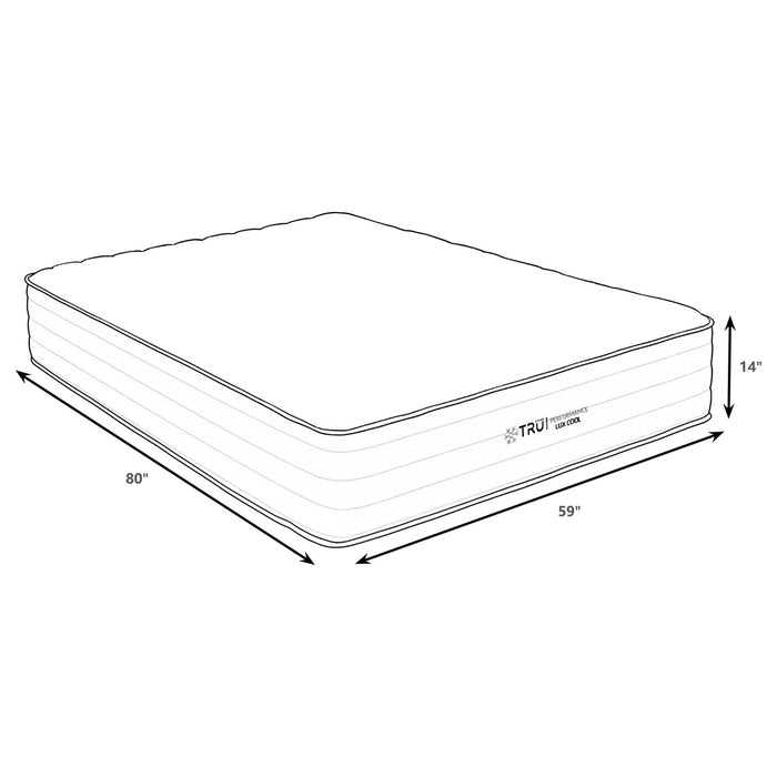 14" Cool Firm Memory Foam Hybrid Mattress With Infused Top Layer Furniture Max