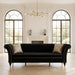 3 Seater Sofa With Rolled Arms, Vertical Channel Tufted Backrest Home Essentials