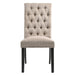 Morland - Side Chair (Set of 2) - Tan Linen & Vintage Black ACME