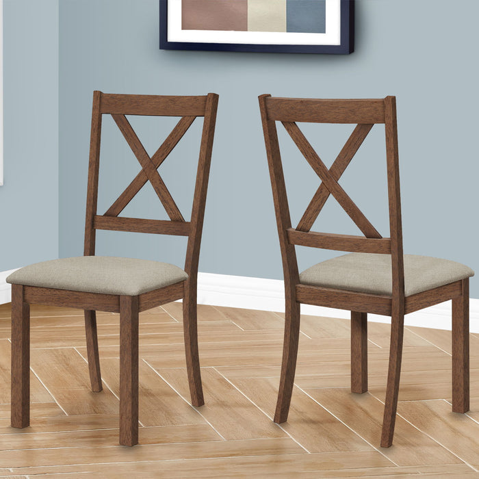 Dining Chair Side, Upholstered For Dining Room, Transitional (Set of 2) 8th Street