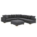 Large Seating Modular Sleeper Sectional - Dark Gray Home Essentials
