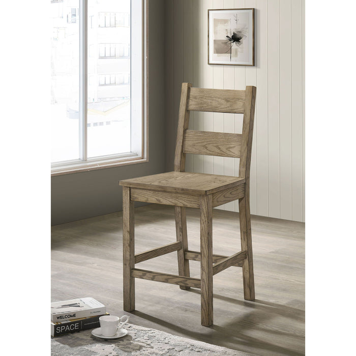 Cressley - Counter Chair (Set of 2) - Light Oak Furniture Max