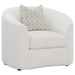 Rory - Sloped Arms Chair With Pillow - White Furniture Max