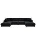 Upholstered Modular Sectional & Custom Configuration And Toss Pillows Home Essentials