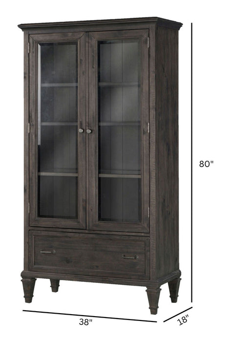 Sutton Place - Door Bookcase - Weathered Charcoal Magnussen Furniture