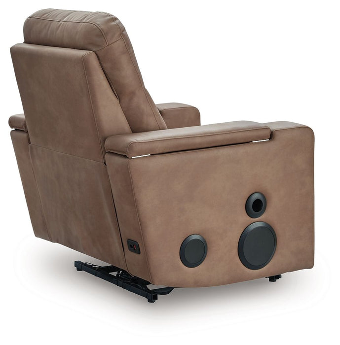 Lorrenton - Glider Power Recliner With Audio System - Caramel Signature Design by Ashley®