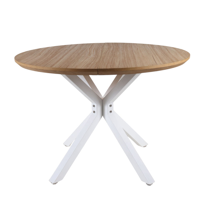 Pedestal Table For Living Room - White / Light Oak Home Essentials