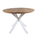 Pedestal Table For Living Room - White / Light Oak Home Essentials