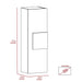 Medicine Single Door Cabinet, Three Shelves - Light Oak / White Home Essentials