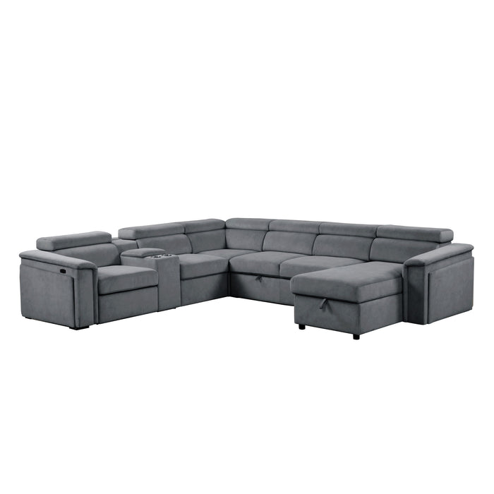 Harvey - Power Recliner Sleeper Sectional Matrix Furniture Group