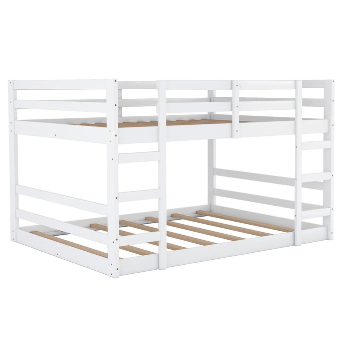 Twin Over Twin Bunk Bed With Ladder