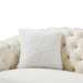 2 Seater Loveseat Sofa With Button Tufted Diamond Grid & 2 Pillows For Living Room Home Essentials