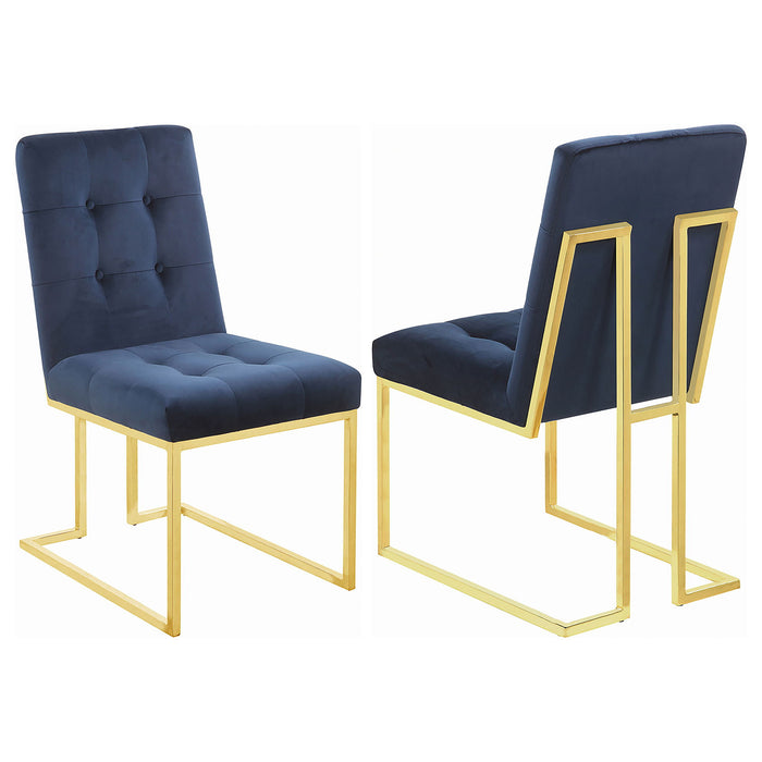 Tufted Back Upholstered Dining Chair (Set of 2) Furniture Max