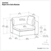 Jasmine - Right Arm Sofa Module - Gray Simpli-Home