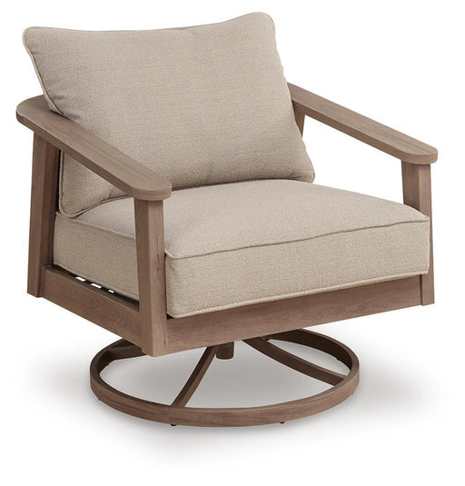 Harmony Headlands - Swivel Lounge With Cushion - Natural / Gray Signature Design by Ashley®