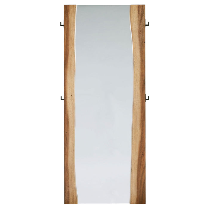Beverly - Floor Mirror With Live Edge Design - Walnut Furniture Max