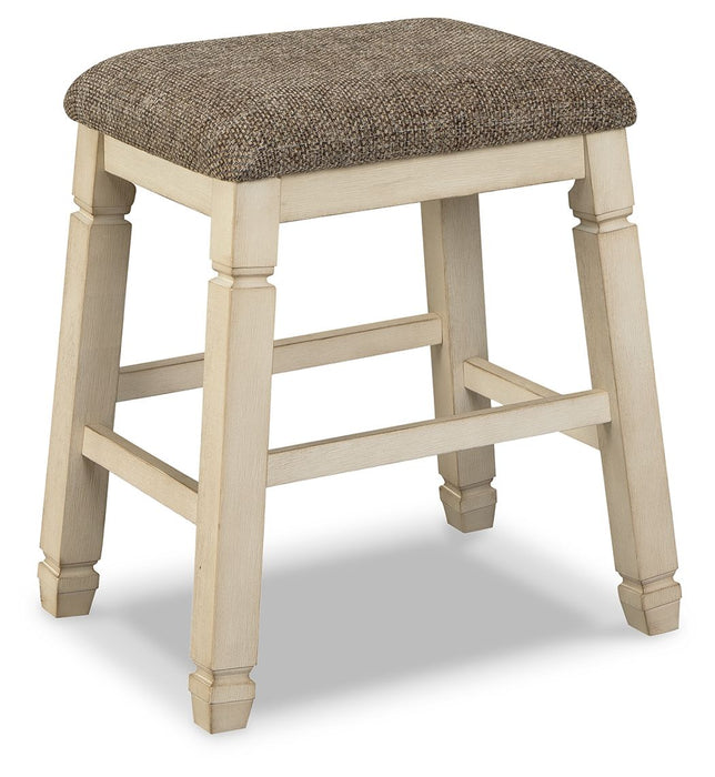 Bolanburg - Upholstered Stool (Set of 2) - Beige Signature Design by Ashley®