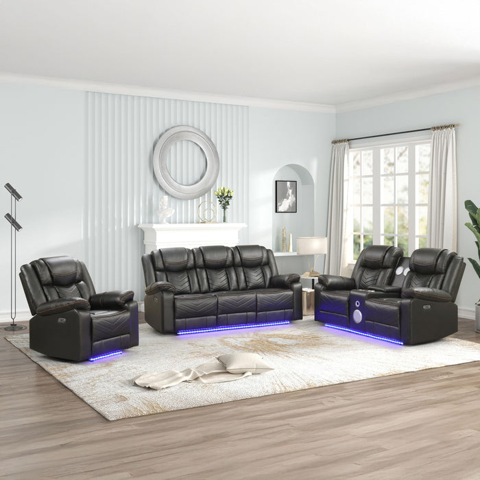 Challenger - LED Power Recliner Set Matrix Furniture Group