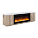 Mason - Entertainment Unit With Bluetooth Speaker And LED Lighting - Natural Global Furniture USA