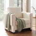 Upholstered Accent Armchair With Square Arm Hearth and Haven